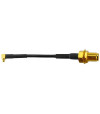 Пигтейл MMCX Right Angle to RP-SMA Male 7cm - Пигтейл