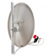 Широкополосный MIMO облучатель для спутниковой тарелки 5100 - 6200 МГц Крокс KIR-5800DP - Антенна