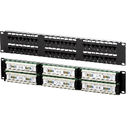 Neomax Коммутационная панель 48 портов RJ45 UTP, Кат. 5e 