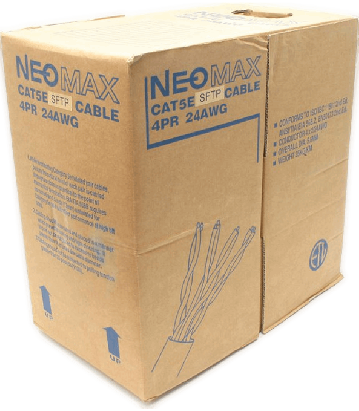 NEOMAX  [NM40001] Кабель S/FTP cat.5e, 4 пары, (305м) 0.51 мм  Медь - LAN Кабель