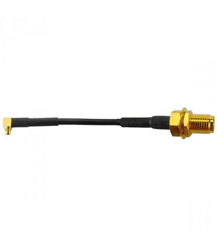 Пигтейл MMCX Right Angle to RP-SMA Male 7cm - Пигтейл