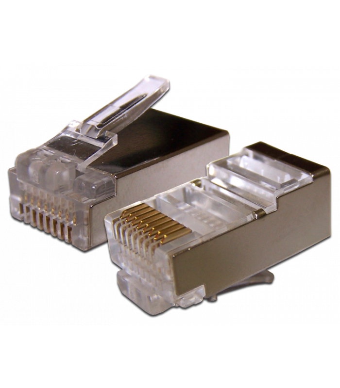 Коннектор PREMIUM Plug STP 8p8c-RJ45 cat.5e-drat - Коннекторы, соединители