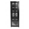 ЦМО! Шкаф серверный ПРОФ напольный 42U (600x1000) дверь перфорированная 2 шт., цвет черный, в сборе (ШТК-СП-42.6.10-44АА-9005) (1 коробка)