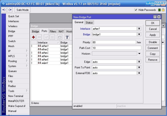 Mikrotik connection